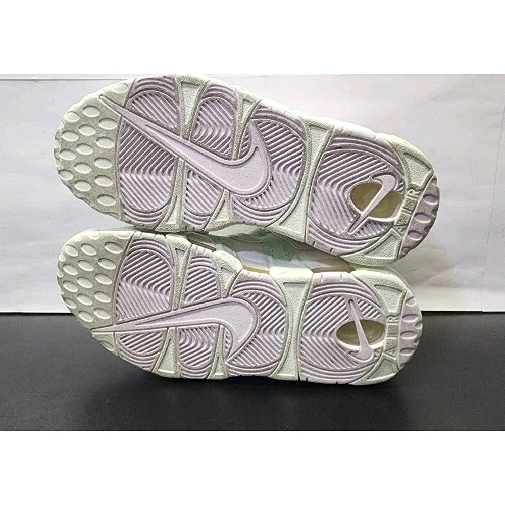 Nike Air More Uptempo Barely Green White Women's 7.5 Sneakers 917593-300 Mint